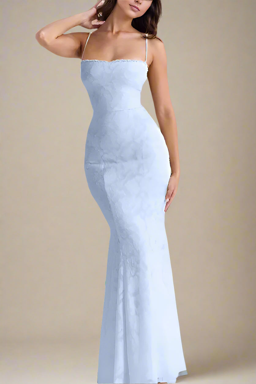 blue dress for baby girl Zapaka Women Bodycon Engagement Dress Ivory Square Neckline Midi Long Sleeves Wedding Reception Dress, Ivory / US8 main image 0
