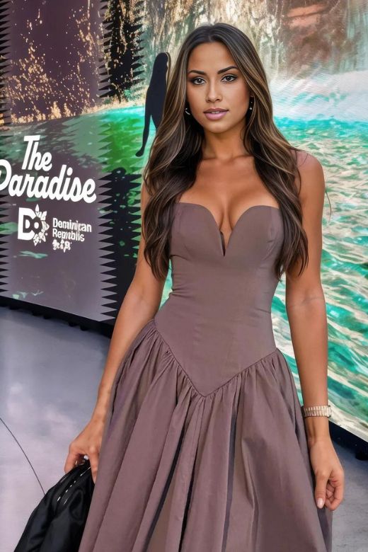Woman wearing a figure flattering Anita Bodycon Midi Dress - Steel Grey BODYCON COLLECTION