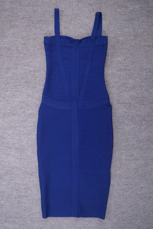 Bodycon Collection Heidi Bandage Midi Dress - Navy Blue Womens Dresses and Apparel Online