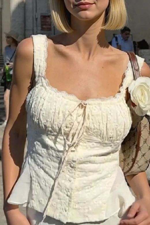 Woman wearing a figure flattering Cali Wrap Top and Maxi Skirt Set - Ivory White BODYCON COLLECTION