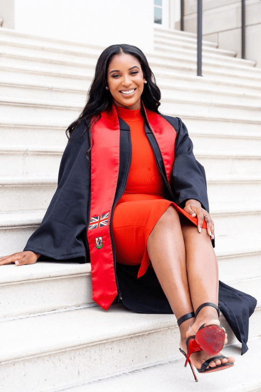 Woman wearing a figure flattering Grace Bandage Midi Dress - Lipstick Red Bodycon Collection