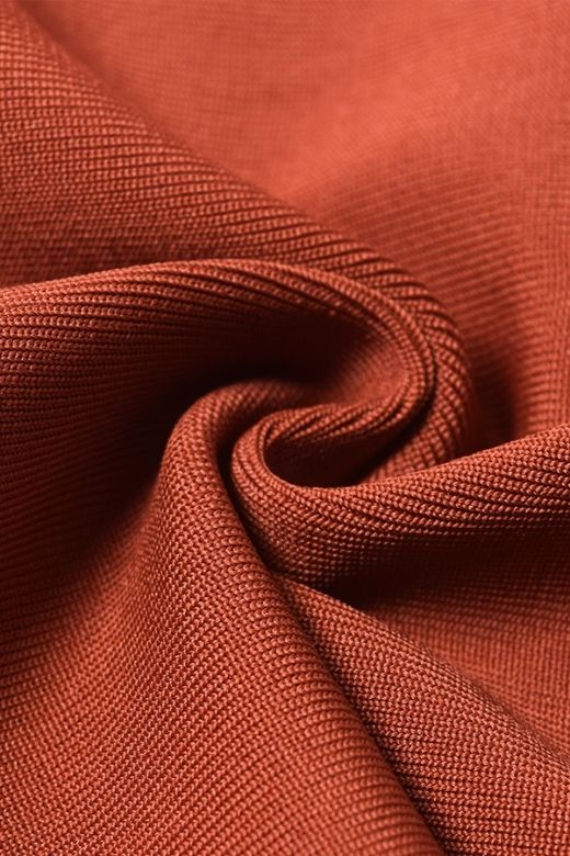 Woman wearing a figure flattering Jessie Midi Pencil Skirt - Tan Brown BODYCON COLLECTION Pty Ltd