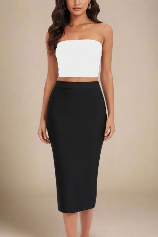 Black Midi Skirt