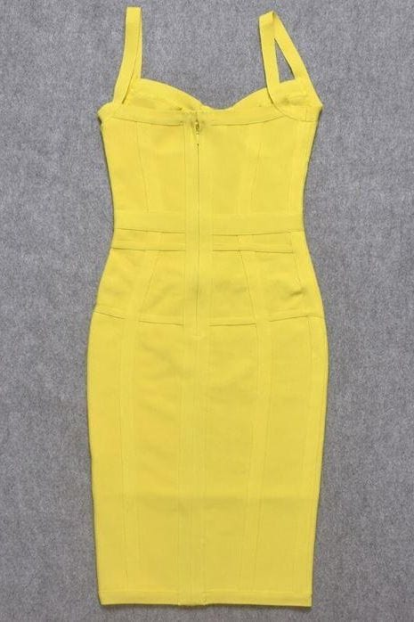 Woman wearing a figure flattering Pip Bandage Corset Dress - Sky Blue Bodycon Collection