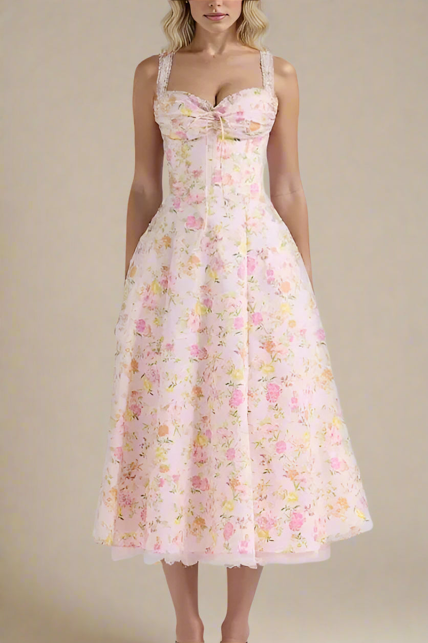 Woman wearing a figure flattering Pixie Bodycon Midi Dress - Dusty Pink BODYCON COLLECTION Pty Ltd