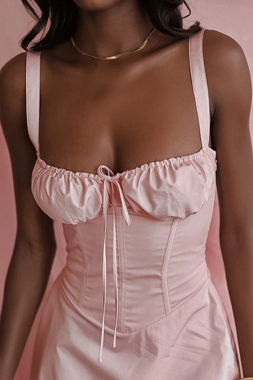 Woman wearing a figure flattering Taylor Bodycon Day Mini Dress - Pearl White BODYCON COLLECTION