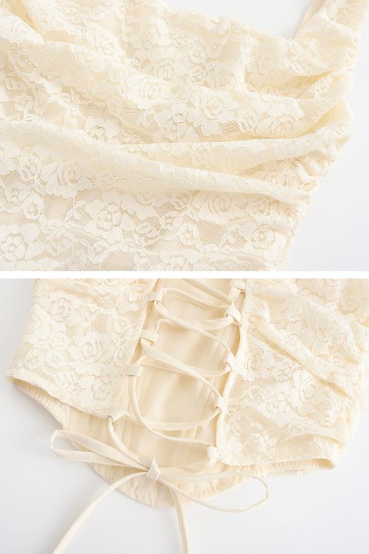 Woman wearing a figure flattering  Darling Corset Wrap Top - Ivory BODYCON COLLECTION