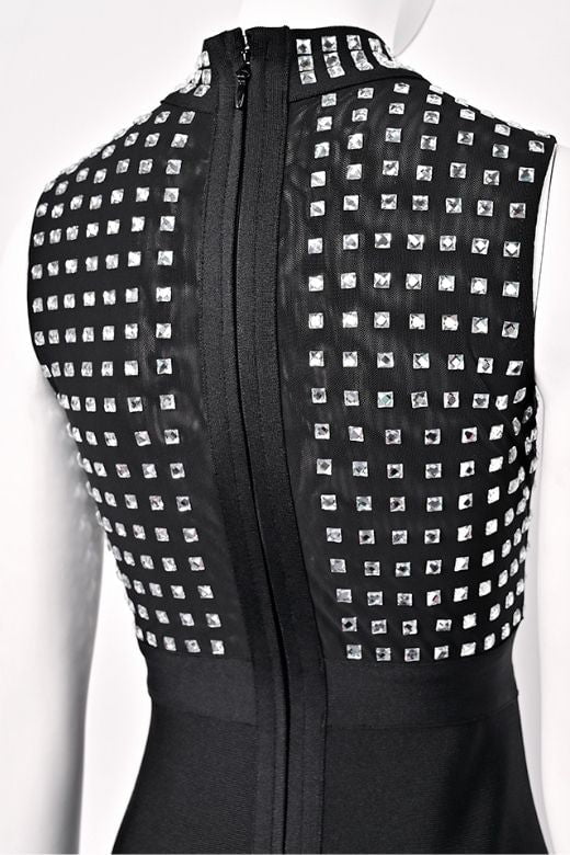 Woman wearing a figure flattering  Hazel Bodycon Dress - Classic Black BODYCON COLLECTION Pty Ltd