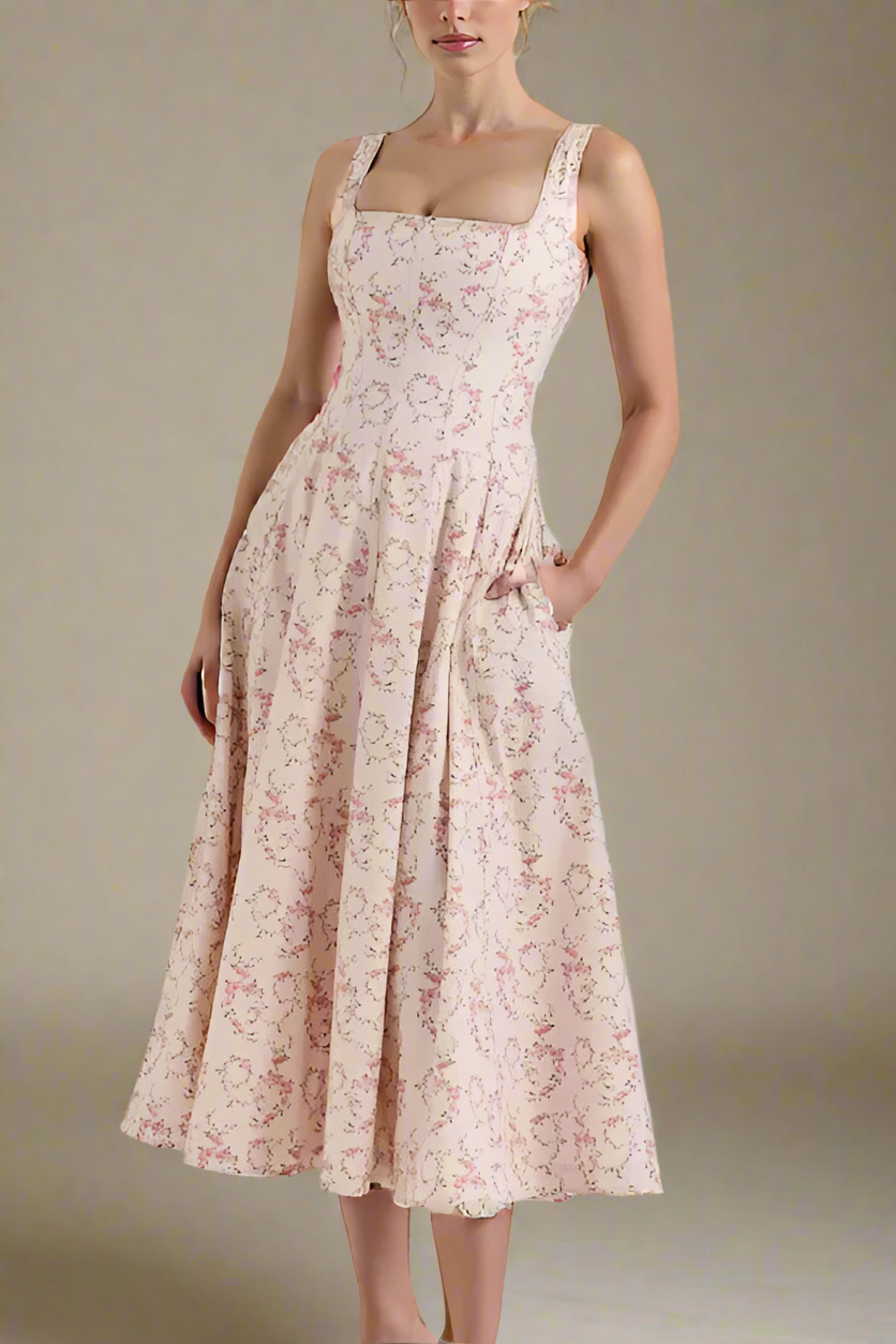Woman wearing a figure flattering  Willa Bodycon Midi Dress - Dusty Pink BODYCON COLLECTION Pty Ltd