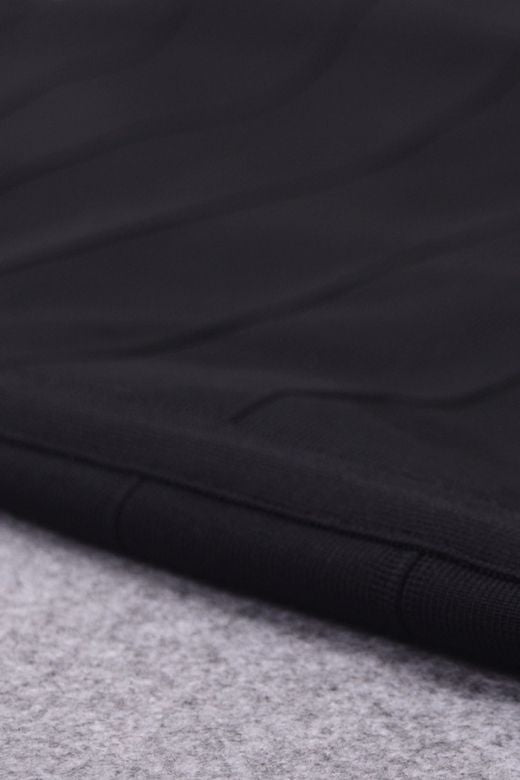 Woman wearing a figure flattering  Zara Long Sleeve Bandage Mini Dress - Classic Black BODYCON COLLECTION Pty Ltd